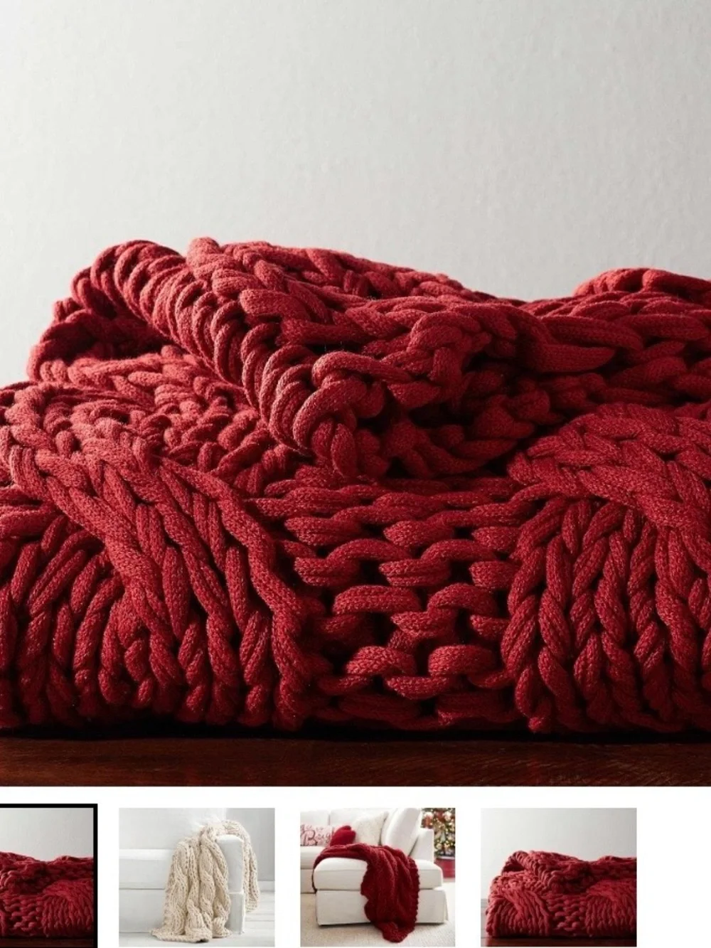Pottery Barn colossal knit throw